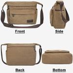JAKAGO Canvas Messenger Bag for Travel and Everyday Use