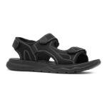 Hobos Hogan Men's Black Easy-Fasten Sandals, Size 9