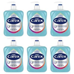 Carex Antibacterial Hand Wash - 6 x 500ml Packs