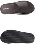 Adjustable Lightweight Brown Slides for Men