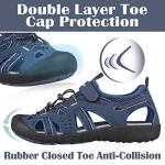 Men's Waterproof Closed Toe Hiking Sandals