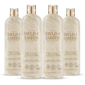 Baylis & Harding Pink Blossom Luxury Body Wash 4-Pack
