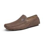 Men's Comfortable Slip-On Loafers in Brown