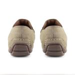Men's Taupe Suede Driving Loafers - Extra Comfort