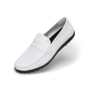 Men's White Slip-On Loafers for Casual Style