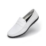 Men's White Slip-On Loafers for Casual Style