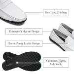 Men's White Slip-On Loafers for Casual Style