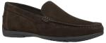 Geox Men's Moccasin Shoes in Dark Brown