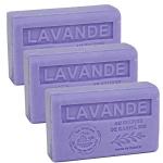 Organic Lavender French Soap - Set of 3 Bars