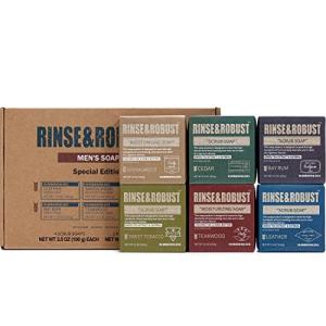 Men's Natural Soap Bar Gift Set - 6 Scents