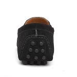 Men's Black Suede Penny Loafers - Casual Comfort