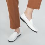 Men's White Slip-On Loafers for Casual Style