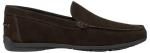 Geox Men's Moccasin Shoes in Dark Brown
