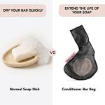 Kitsch Bottle-Free Soap Bar Bag - Black