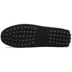 Men's Black Suede Penny Loafers - Casual Comfort