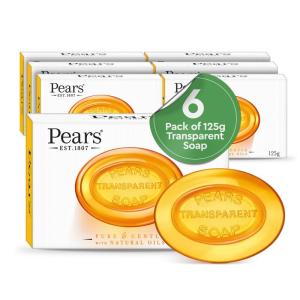 Pears Gentle Natural Soap Bar - Pack of 6
