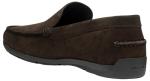Geox Men's Moccasin Shoes in Dark Brown