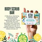 Natural Vegan Body Scrub Soap Bar with Citrus