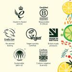 Natural Vegan Body Scrub Soap Bar with Citrus