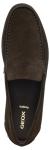 Geox Men's Moccasin Shoes in Dark Brown