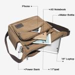 JAKAGO Canvas Messenger Bag for Travel and Everyday Use