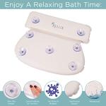 Relux Waterproof Bath Pillow with Suction Cups