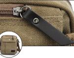 Men's Retro Canvas Crossbody Bag with Pockets