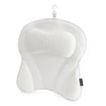 FINEWAY Ergonomic Bath Pillow with 6 Suction Cups