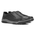 Hush Puppies Men's Black Fletcher Moccasins, Size 11