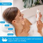 Ergonomic 4D Bath Pillow with Strong Suction Cups