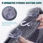 Non-Slip Bath Pillow with Suction Cups - Grey