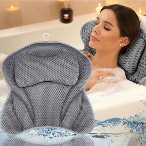 4D Luxury Bath Pillow for Neck and Back Support