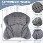 4D Luxury Bath Pillow for Neck and Back Support