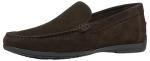Geox Men's Moccasin Shoes in Dark Brown