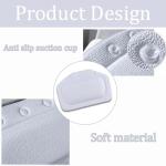 Soft Waterproof Bath Pillow with Strong Suction Cups