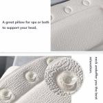 Luxury Bath Pillow with Suction Cups for Comfort