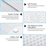 Full Body Spa Bathtub Pillow with Non-Slip Suction Cups