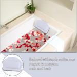 Soft Waterproof Bath Pillow with Strong Suction Cups
