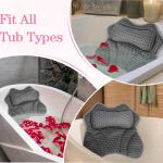 4D Luxury Bath Pillow for Neck and Back Support