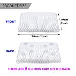 Waterproof Bath Pillow with 8 Suction Cups