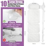 Luxury 4D Air Mesh Bath Pillow with Suction Cups