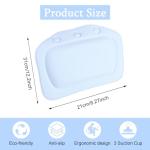 Ergonomic Waterproof Bath Pillow with Suction Cups