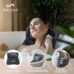 Joeyset Luxury Bath Pillow with Suction Cups
