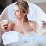 Ergonomic Waterproof Bath Pillow with Suction Cups