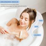 Ergonomic Waterproof Bath Neck Pillow with Suction Cups