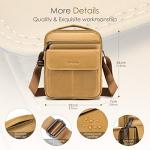 Stylish Waterproof Leather Messenger Bag for Men