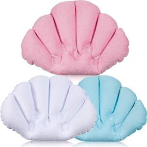 3-Piece Inflatable Bath Pillow Set - Soft Support