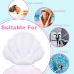 Inflatable Bath Pillow for Comfort and Relaxation