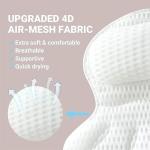 Luxury Soft Non-Slip Bath Pillow with Suction Cups