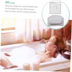 Cozy White Bath Pillow with Strong Suction Cups
